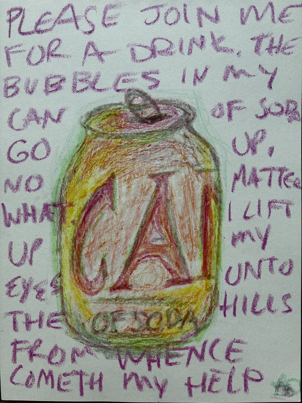 please join me for a drink. the bubbles